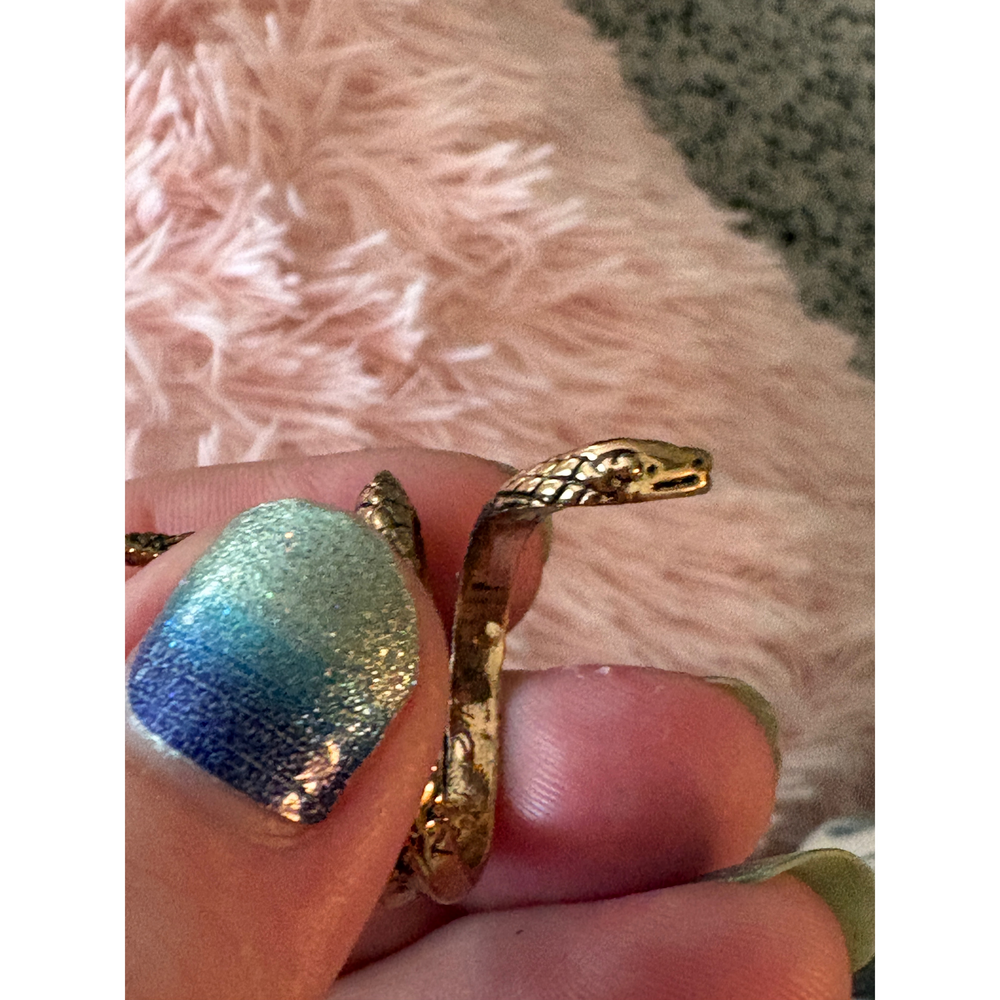 Ellie Vail Chic Gold Snake Wrap Cocktail Ring - Boho - Picture 7 of 8